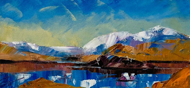 'Lochan na h-Achlaise, Rannoch Moor, Argyll and Bute' by artist Paul Graham